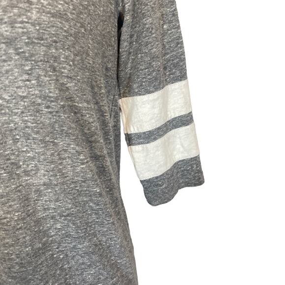 Charlotte Russe Gray Color-block Casual T-shirt Women Sz S - Picture 3 of 9